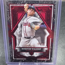Topps 2025 Tier One Hurston Waldrep Red Foil Rookie #96 Serial #34/50 Braves