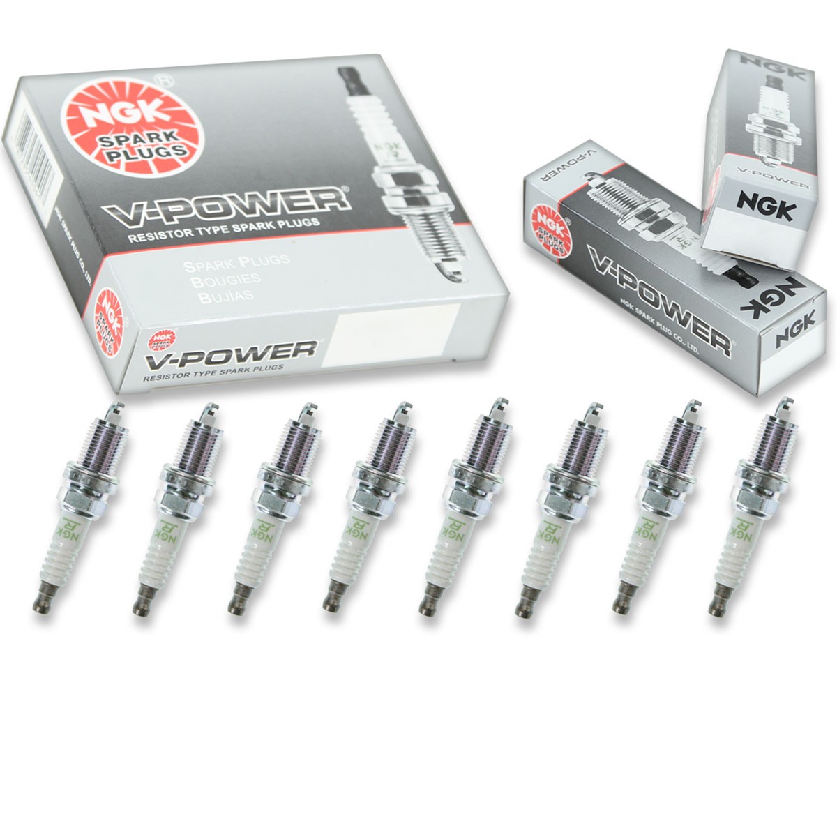 8 pcs NGK V-Power Spark Plugs for 1998-2003 Dodge Ram 2500 Van 5.2L  5.9L nd