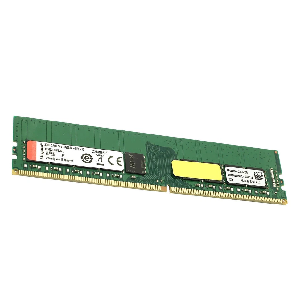 Kingston 32GB 3200MHz RAM PC4-25600 DDR4 UDIMM ECC Server Memory KSM32ED8 - Image 3 of 3