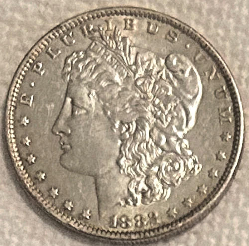 1882 O Morgan tons of luster AU/BU beautiful coin free shipping Sigma tested ++