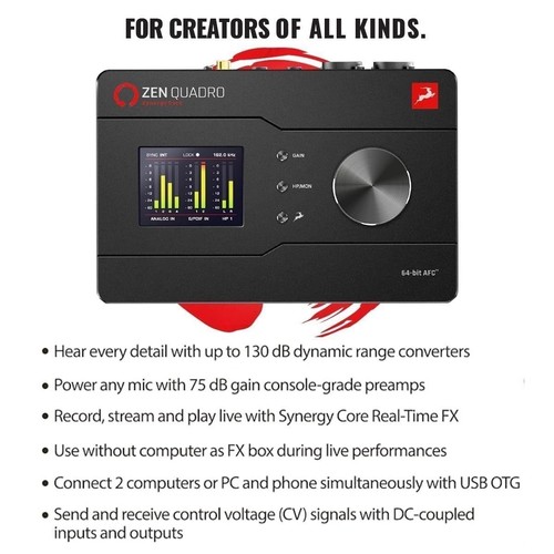 Zen Quadro Synergy Core - 14x10 Dual USB-C Bus-powered audio interface with... - Picture 2 of 9