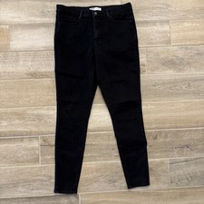 Levi Strauss Women's Mid Rise Skinny Black Soft Stretch Jeans Sz 12M W31 L30