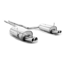 FOX Racing Sportanlage ab Kat ohne Stoßstangenausschnitt je 2x76mm für BMW E38