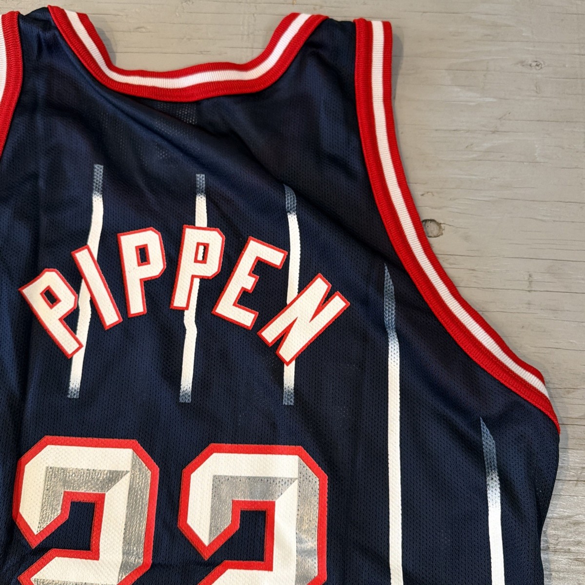 Vintage 90s Champion NBA Houston Rockets Scottie Pippen #33 Jersey