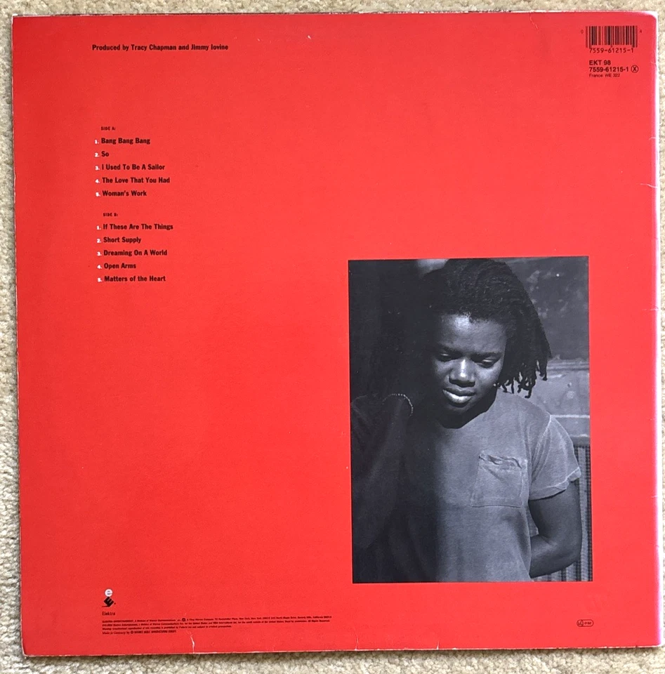 TRACY CHAPMAN - Matters Of The Heart (1992, European pressing) Vinyl LP Record - Image 2 of 4
