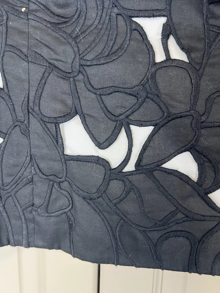 Coast Black White Broderie Anglaise Embroidered Bustier Size 16 BNWOT - Image 4 of 4