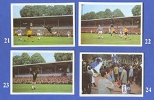 Bergmann 1966/67 - 4 Sammelbilder --- Nr. 21 - 24 aus Fussball Sammelalbum