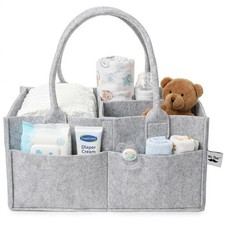 Mr. Pen- Baby Diaper Caddy Organizer, Gray, Medium 1 Pack, Regular, Gray