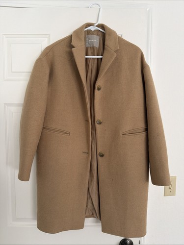 Everlane Italian Rewool Cocoon Coat Camel Size 00