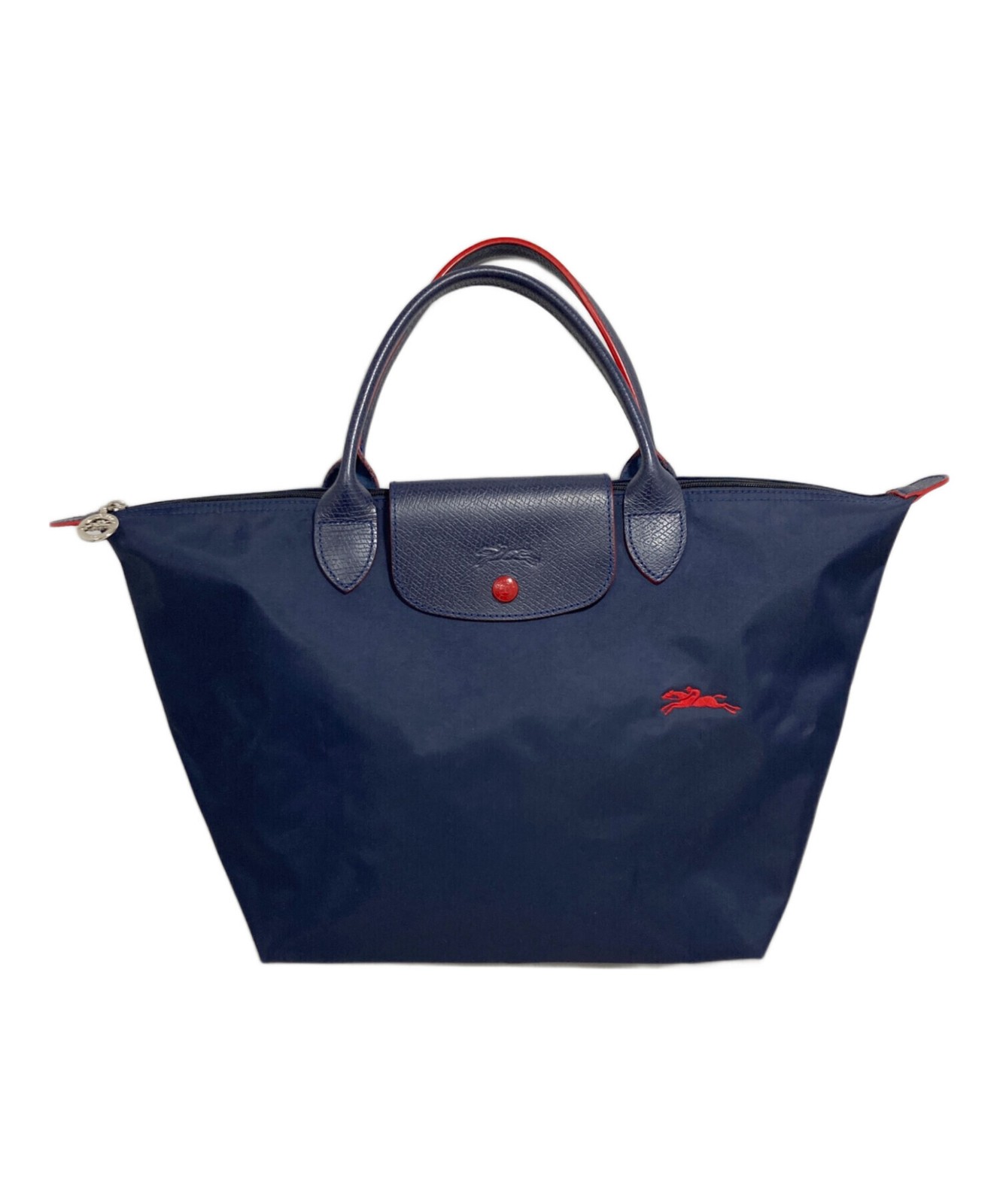 Longchamp Navy Tote Bag Women Large Zip Top Double Handles L1623619556 image 6