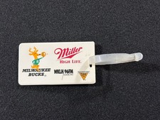 Milwaukee Bucks Miller High Life Bag Tag (Circa 1980's)
