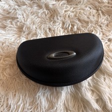 NEW OAKLEY BLACK LARGE ZIPPER COMPARTMENT SUNGLASS EYEGLASSES OPTICAL CASE ONLY