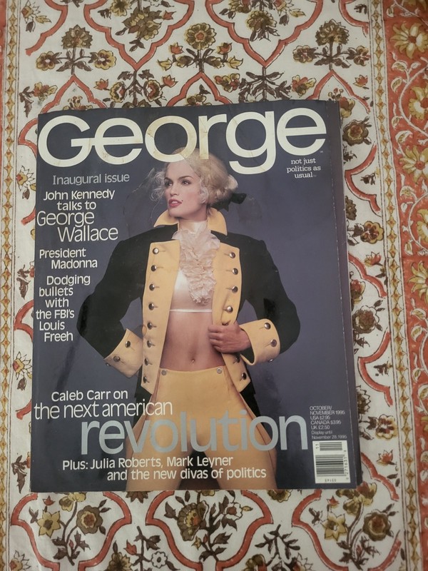 GEORGE MAGAZINE Inaugural Issue Cindy Crawford Mint Unread Condition - No Label
