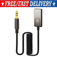 Bluetooth 5.3 to Aux Adapter for Car, USB to TRS 3.5mm Bluetooth Receiver add...