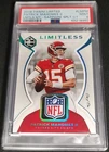 TRUE 1/1 NFL SHIELD PATCH PATRICK MAHOMES II PSA 9 ✨SAPPHIRE 2018 Panini Limited
