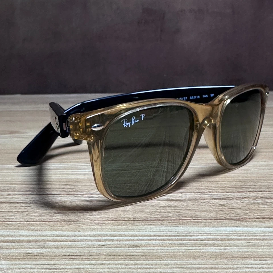 Gafas de sol Ray-Ban Wayfarer RB 2132 bicolor miel + negro - monturas solo 18/145 Foto 3 de 4