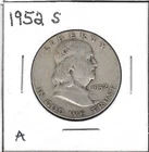 1952-s Franklin Half Dollar.     (Inventory A)