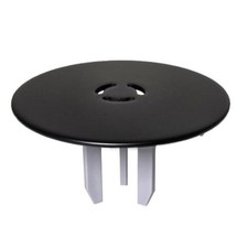 McAlpine Shower Trap Cover, Brass Construction, Matt Black Finish, 110mm