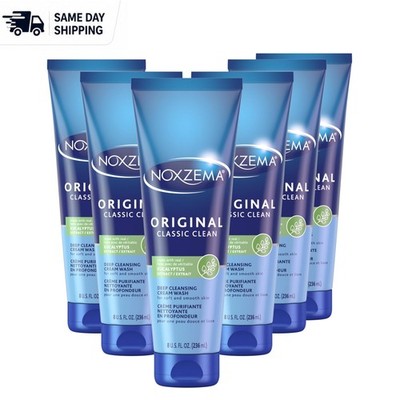 Classic Deep Cleansing Face Wash, 8oz Pack of 6 - Refreshing Hydration