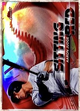 /5 AARON JUDGE 2018 RED REFRACTOR TOPPS FINEST PSA 8 NEAR MINT POP 1 SITTING SP