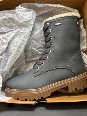 Landrover - neue, o. Etikett - coole Leder-Winterboots - Farbe  Khaki, Gr. 40  