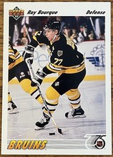 Ray Bourque 1991-92 Upper Deck Hockey Card #255 Boston Bruins NHL HOF Free Ship
