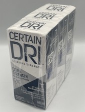 3 pk Certain DRI Extra Clinical Strength Antiperspirant 1.7oz x3 SEALED Exp 7/27