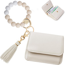 Keychain Wallet RFID Wristlet Wallets for Women,Small Wallets Woman Key Chain Wa