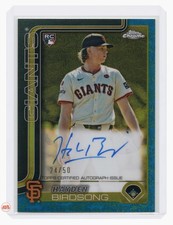 2025 Topps Chrome Gilded Hayden Birdsong Blue/Gold Auto RC #CGA-HB 24/50