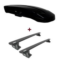 Dachbox Thule Vector L + Dachträger für Porsche Panamera Sport Turismo 971 top