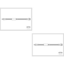 2x Bremsschlauch hinten für Fiat Croma 194 2.2 16V 2.4 D Multijet 194_ 1.9