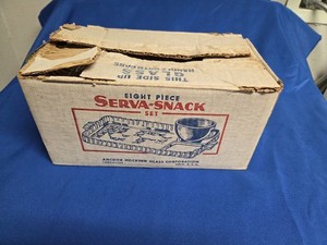 vintage anchor hocking snack set | eBay