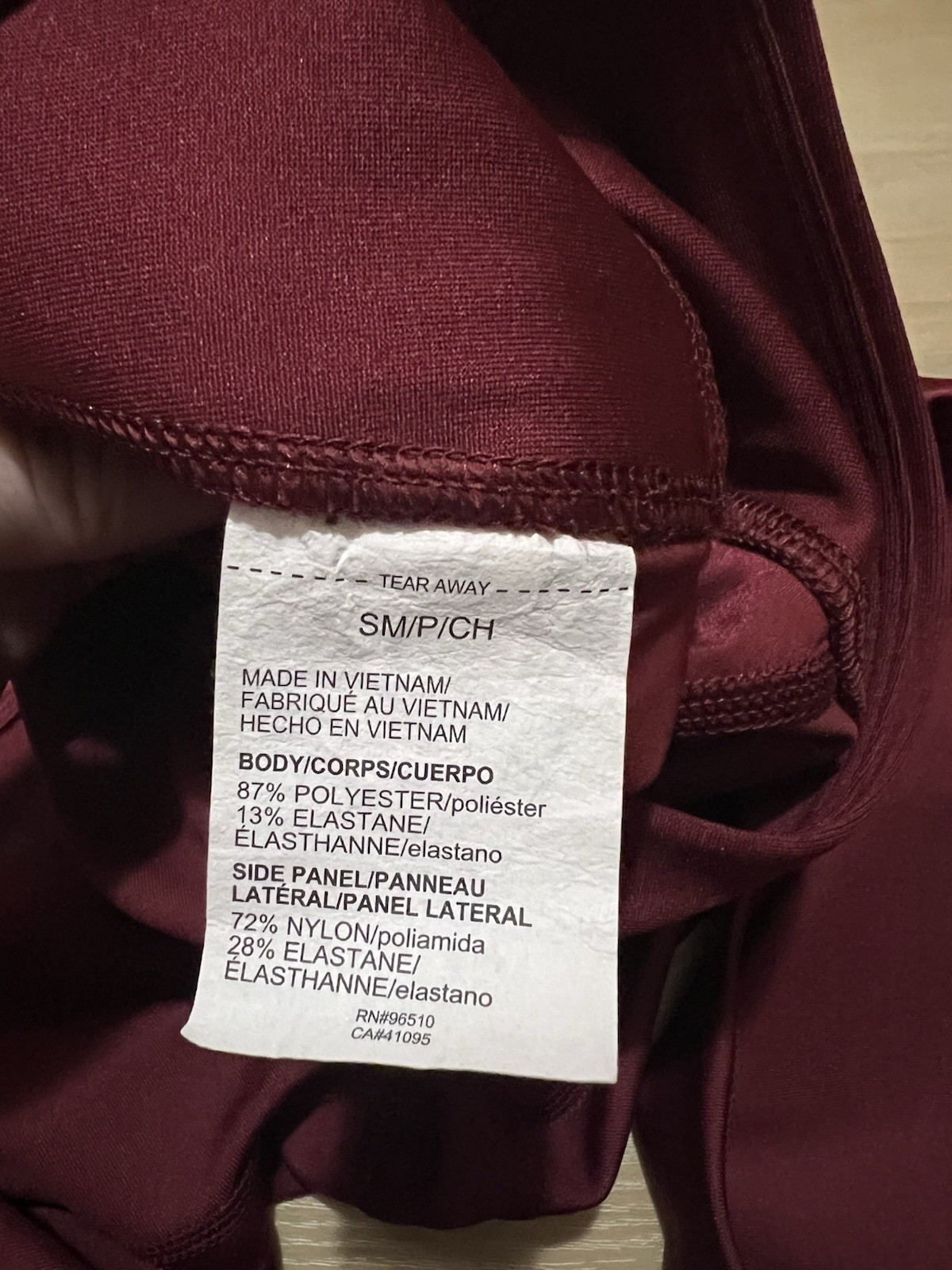 Under Armour Women's Burgundy Red HeatGear High Rise Ankle Leggings Size SM thumbnail 7