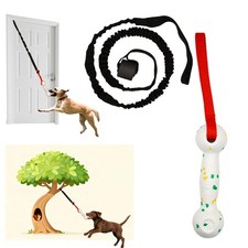Hanging Dog Toy for Door, Indoor Bungee Tug Rope, Outdoor Tree Tether Tug