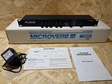 Rack unità effetti digitali Alesis Microverb 3 III vintage SCATOLA TESTATA FUNZIONANTE