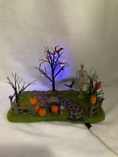 Department 56 Halloween Accessory "Creepy Lighted Front Yard"