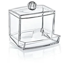 Cotton swab container 8.8x10.5x6 cm, transparent BoxUp