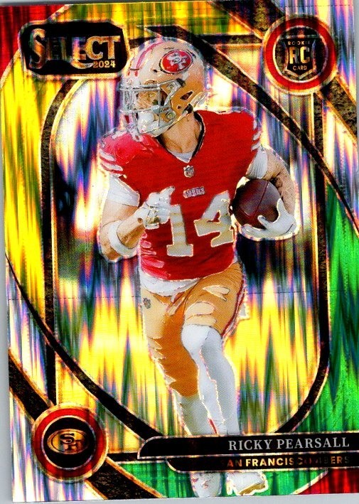 Ricky Pearsall 2024 Select Yellow Green Shock Club Level Rookie Card #285 - 49er