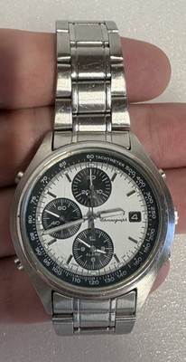 Seiko 7T32-7C60 Panda Chronograph READ