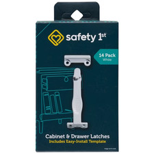 Safety 1st Cabinet Drawer Latch 14pk , White,Child Proof Baby.