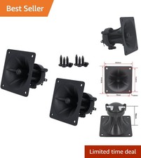 2 x 3.25" Piezo Tweeters - High Sensitivity DJ Loudspeakers for Home & Car Audio