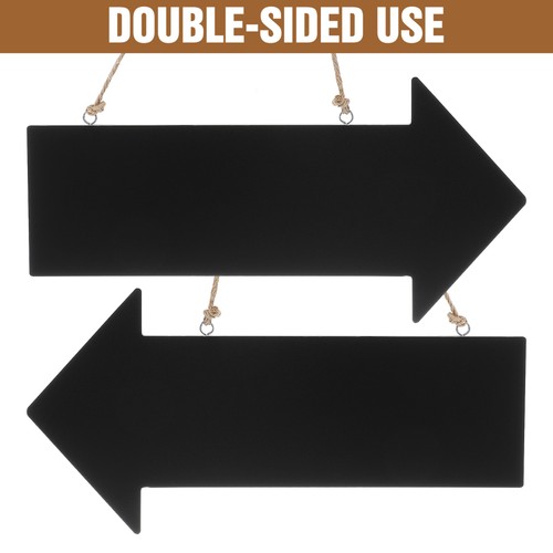 3 Pcs Wooden Sign Miss Wall Hanging Decorative Arrow Shaped Plate - Picture 9 of 11