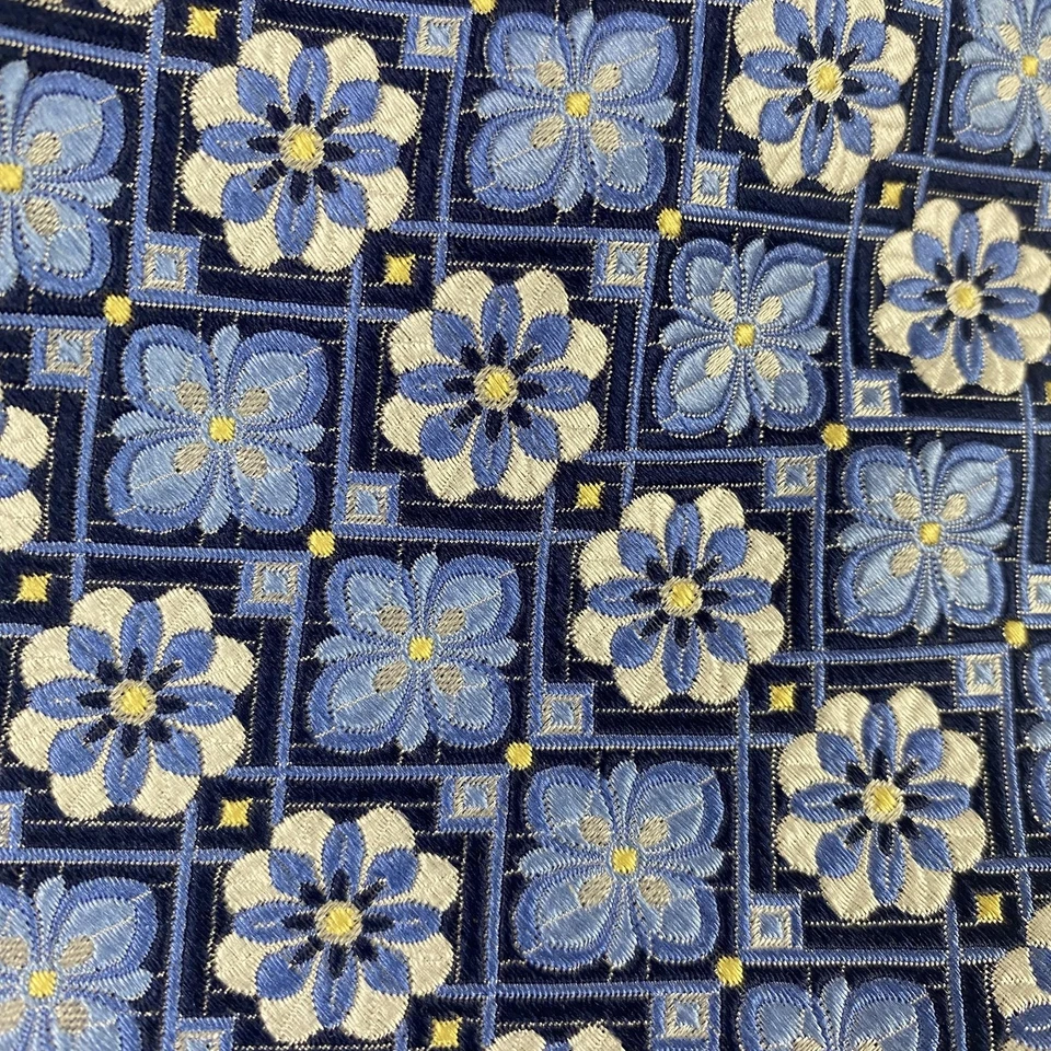 Bruno Pirtelli Tie Mens Floral Geometric Silk Hand Made Patterned Neckwear - Image 2 of 4