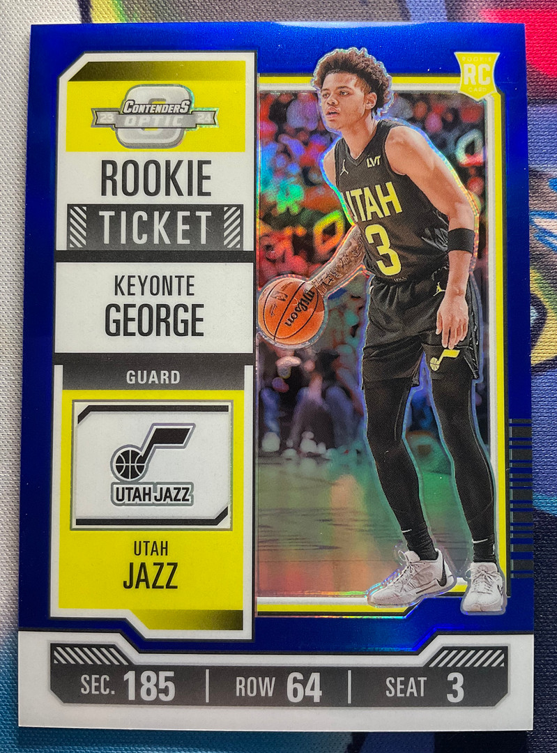 Keyonte George 2023-24 Contenders Optic 89/99 Rookie Ticket Blue Scope RC #5