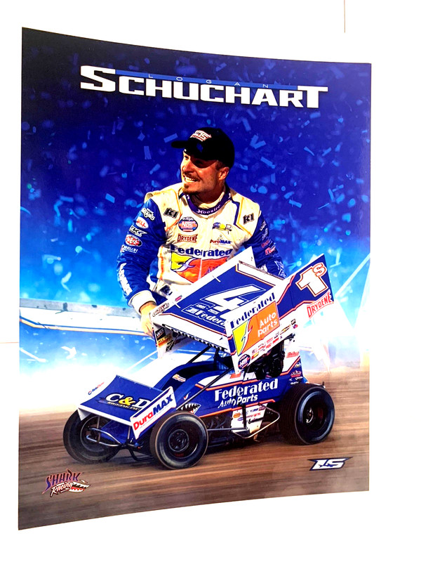 2025 FEDERATED AUTO PARTS LOGAN SCHUCHART #1S WOO SPRINT CAR DIRT POSTCARD V3