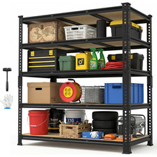 3250LBS Garage Shelving Heavy Duty Storage Racks, 5 Tier Adjustable Metal Shelve