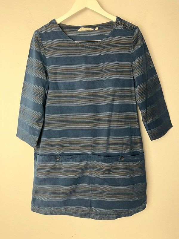 Seasalt Cornwall Java tunic 100% cotton needle ba… - image 1