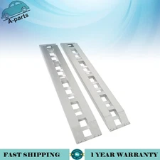 2× New 84" x14" Aluminum Ramps Car Trailer Truck Hook End 7FT 6000Lbs