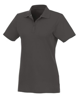 Poloshirt Damen, Polo-Hemd, ELEVATE Helios,  Baumwolle, Dunkelgrau, Größe M