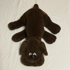 Vintage 1985 Tonka Pound Puppies Large Chocolate Dark Brown Dog Plush Large 18"